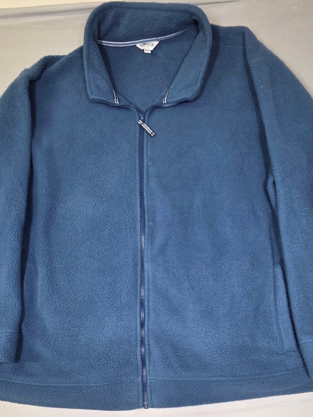 Orvis Classic Blue Full-Zip Fleece 3XL